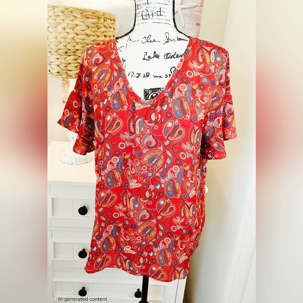 Loft Paisley Print Blouse